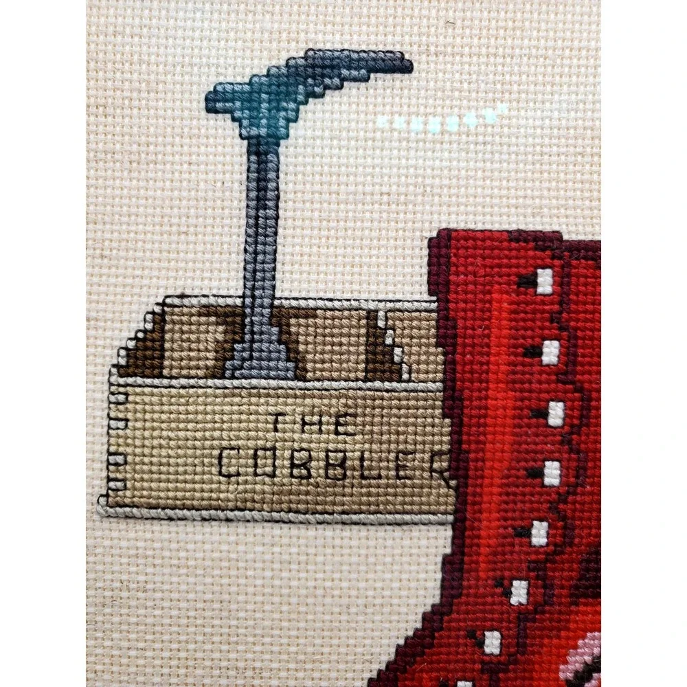 Vintage Framed Cross Stitch 